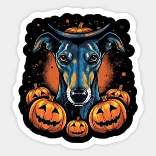 Greyhound Halloween Sticker